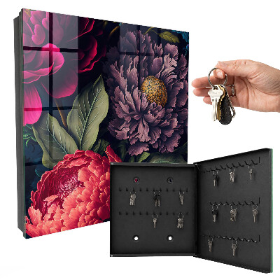 Schlüsselkasten mit Blumen des Luxus Design