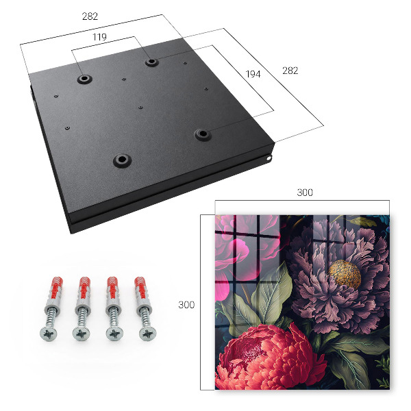 Schlüsselkasten mit Blumen des Luxus Design