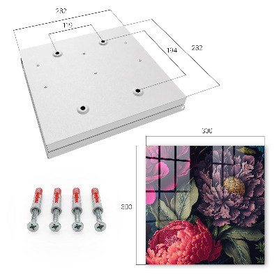 Schlüsselkasten mit Blumen des Luxus Design