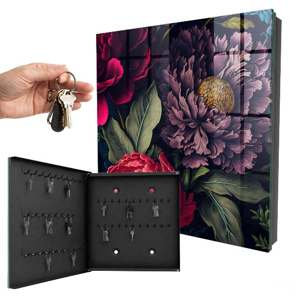 Schlüsselkasten mit Blumen des Luxus Design