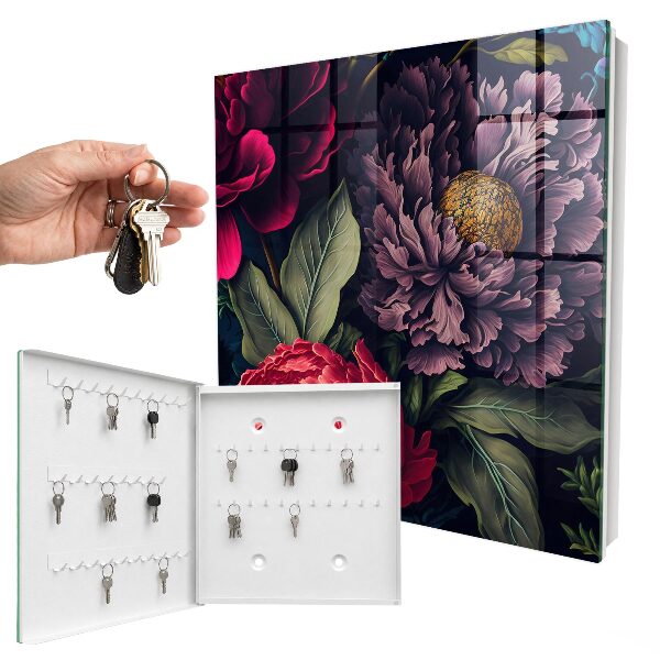 Schlüsselkasten mit Blumen des Luxus Design