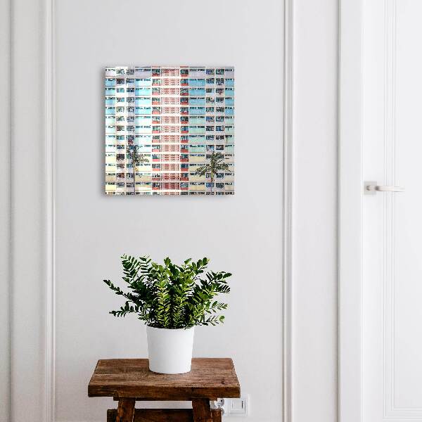 Schlüsselbox für die Wand im Design Farbenfrohe Architektur