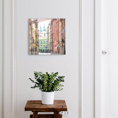Schlüsselbox mit Motiv farbenfrohe Wohngebäude