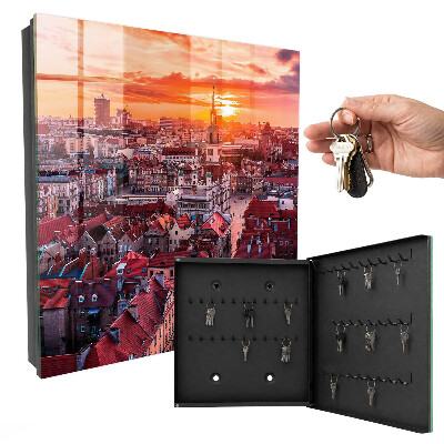 Schlüsselbox mit Sonnenuntergang-Motiv