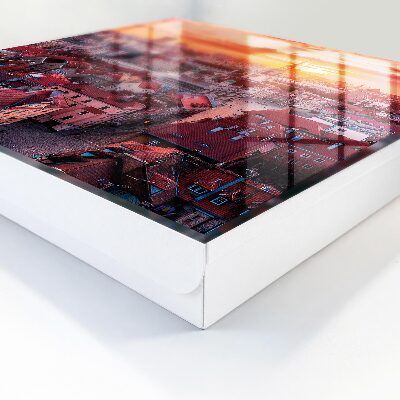 Schlüsselbox mit Sonnenuntergang-Motiv