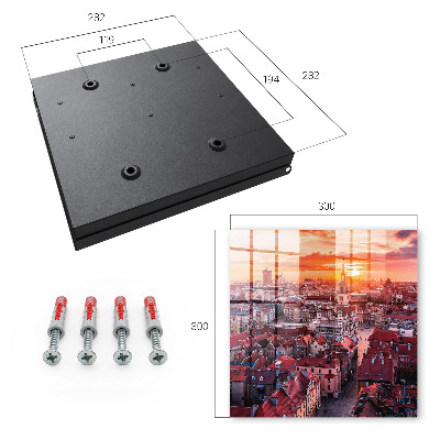 Schlüsselbox mit Sonnenuntergang-Motiv