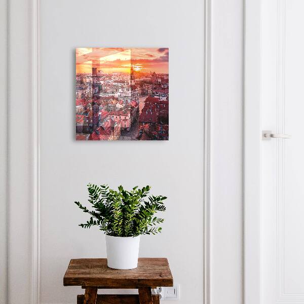 Schlüsselbox mit Sonnenuntergang-Motiv