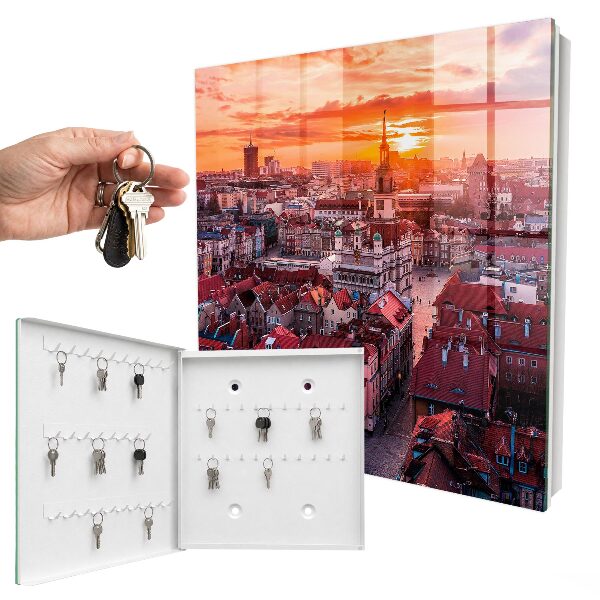 Schlüsselbox mit Sonnenuntergang-Motiv
