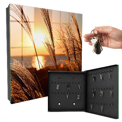 Schlüsselbox für die Wand mit Sonnenuntergang-Motiv