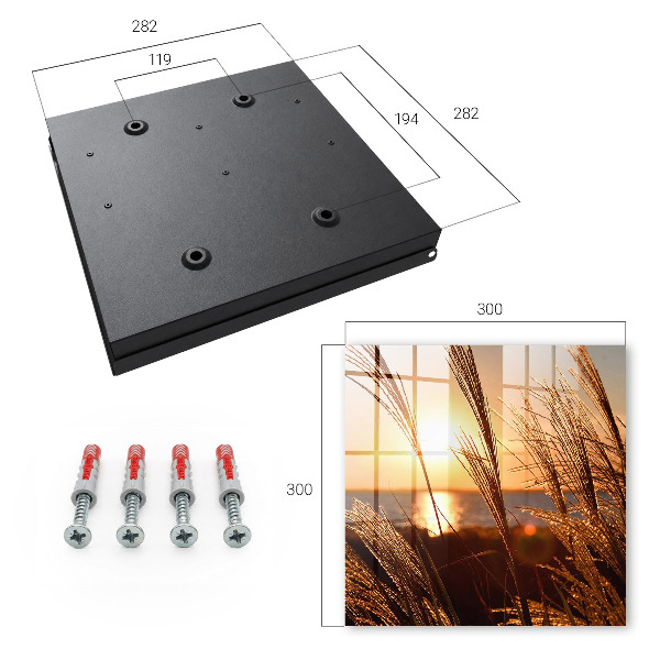 Schlüsselbox für die Wand mit Sonnenuntergang-Motiv