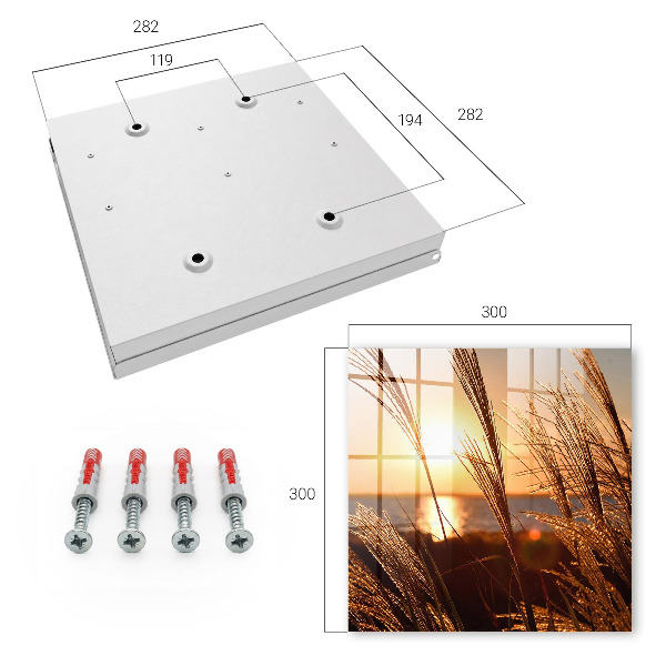 Schlüsselbox für die Wand mit Sonnenuntergang-Motiv