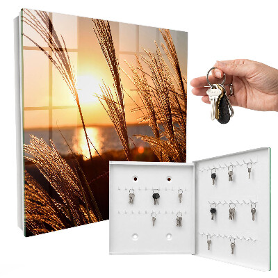 Schlüsselbox für die Wand mit Sonnenuntergang-Motiv