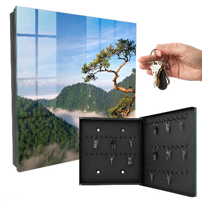 Schlüsselbox für die Wand mit Motiv Berglandschaft