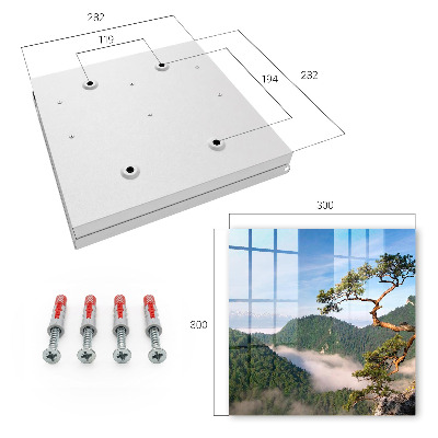 Schlüsselbox für die Wand mit Motiv Berglandschaft