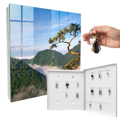 Schlüsselbox für die Wand mit Motiv Berglandschaft