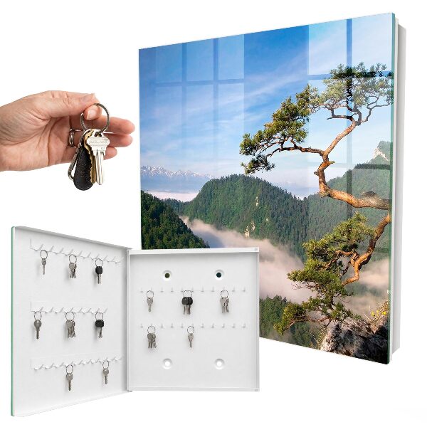 Schlüsselbox für die Wand mit Motiv Berglandschaft