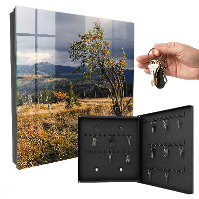 Schlüsselbox mit Motiv Herbstlandschaft