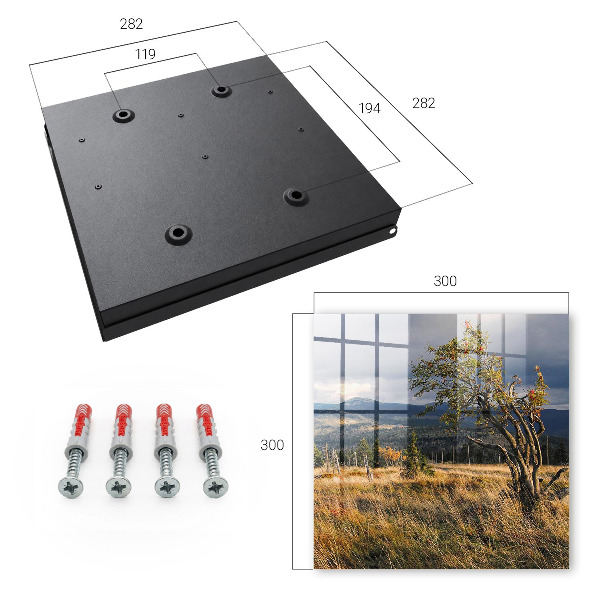Schlüsselbox mit Motiv Herbstlandschaft