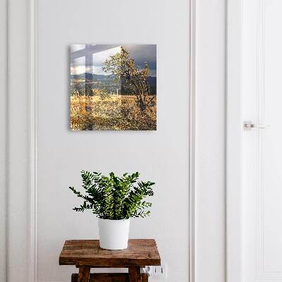 Schlüsselbox mit Motiv Herbstlandschaft