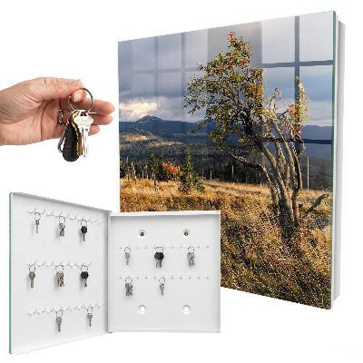 Schlüsselbox mit Motiv Herbstlandschaft