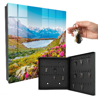 Schlüsselbox für die Wand mit Berglandschaft Motiv