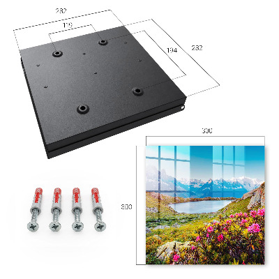 Schlüsselbox für die Wand mit Berglandschaft Motiv