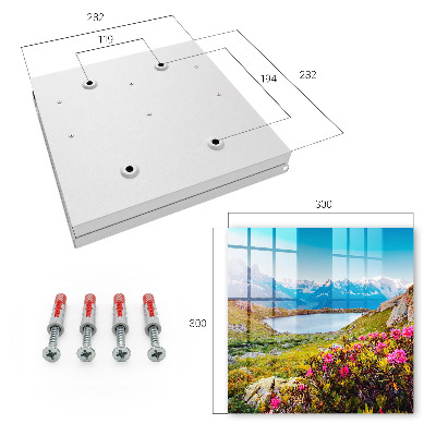 Schlüsselbox für die Wand mit Berglandschaft Motiv