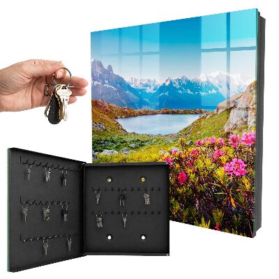 Schlüsselbox für die Wand mit Berglandschaft Motiv