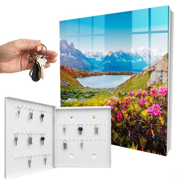 Schlüsselbox für die Wand mit Berglandschaft Motiv