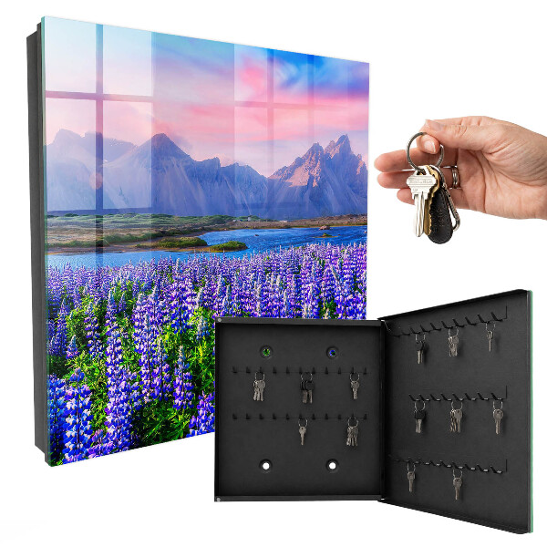 Schlüsselbox mit Berglandschaft Motiv