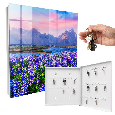 Schlüsselbox mit Berglandschaft Motiv