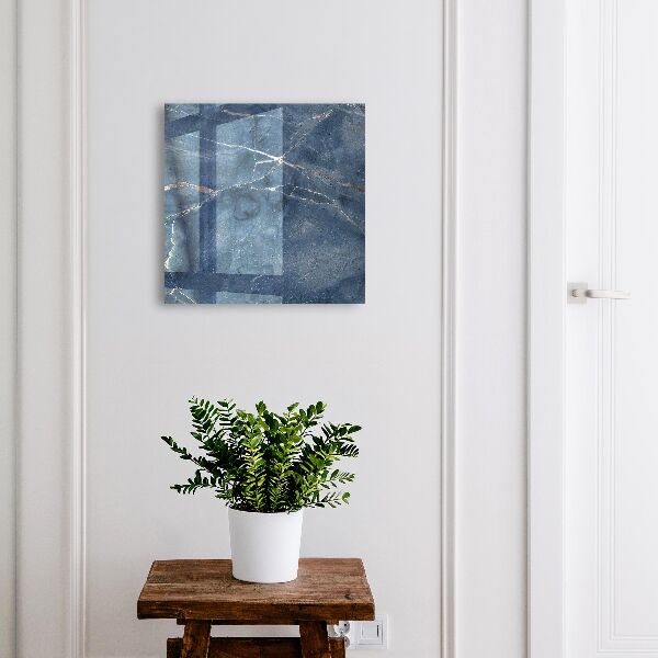 Schlüsselkasten in blauem Marmor-Design