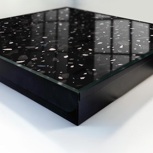 Schlüsselbox in schwarzem Terrazzo