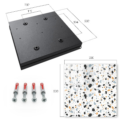 Schlüsselbox mit Terrazzo-Muster