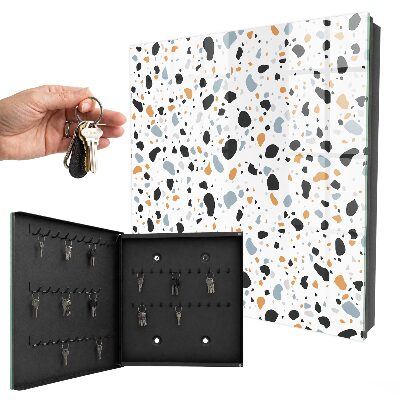 Schlüsselbox mit Terrazzo-Muster