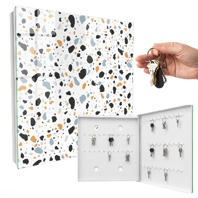 Schlüsselbox mit Terrazzo-Muster