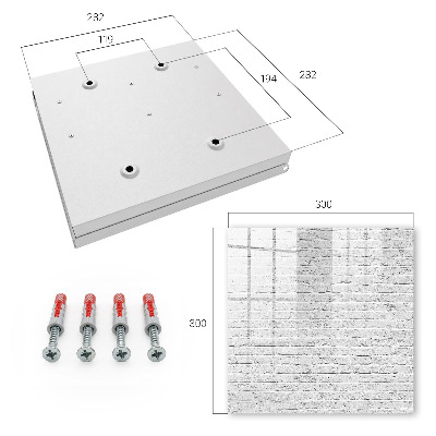 Schlüsselkasten mit Ziegelmauer-Optik