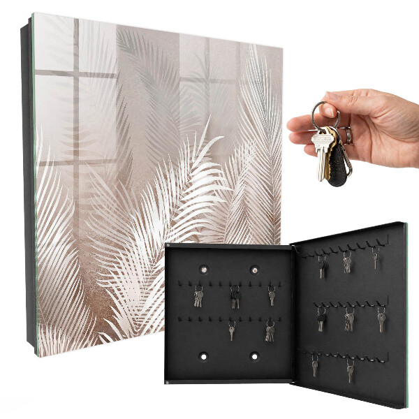 Schlüsselbox zur Wandmontage Design Blätter der Eleganz