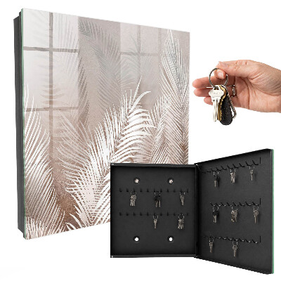 Schlüsselbox zur Wandmontage Design Blätter der Eleganz