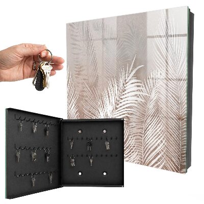 Schlüsselbox zur Wandmontage Design Blätter der Eleganz