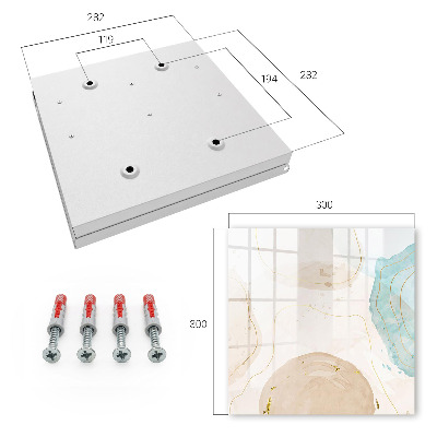 Schlüsselbox zur Wandmontage im Design Subtile Abstraktion
