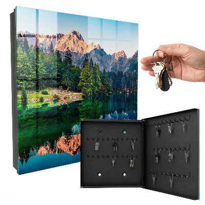 Schlüsselkasten mit Berglandschaft-Motiv