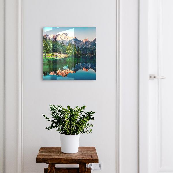Schlüsselkasten mit Berglandschaft-Motiv