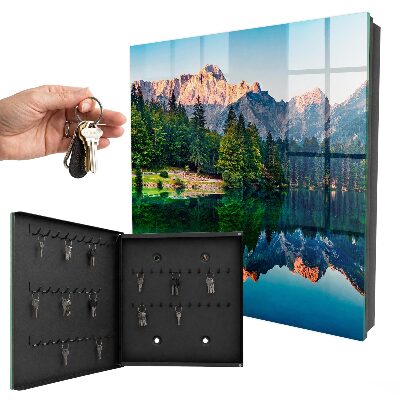 Schlüsselkasten mit Berglandschaft-Motiv