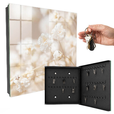 Schlüsselbox mit Motiv Leuchtende Blumen