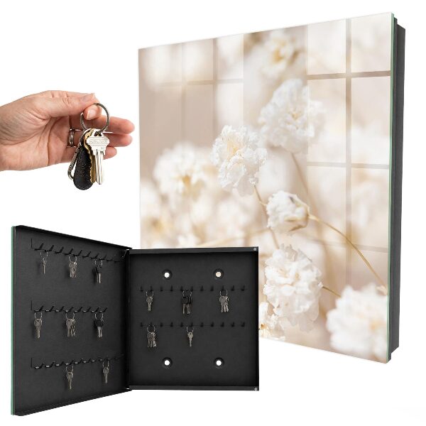 Schlüsselbox mit Motiv Leuchtende Blumen