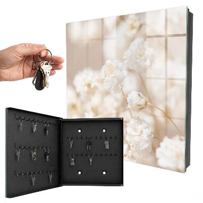 Schlüsselbox mit Motiv Leuchtende Blumen