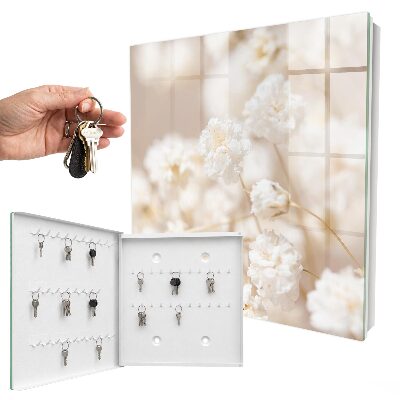 Schlüsselbox mit Motiv Leuchtende Blumen