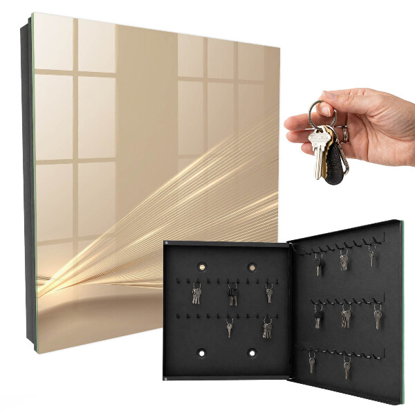 Wand-Schlüsselbox mit minimalistischem Liniendesign