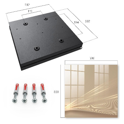 Wand-Schlüsselbox mit minimalistischem Liniendesign